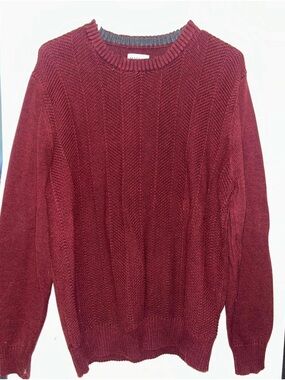 Men’s Haggar Maroon Knitted Sweater